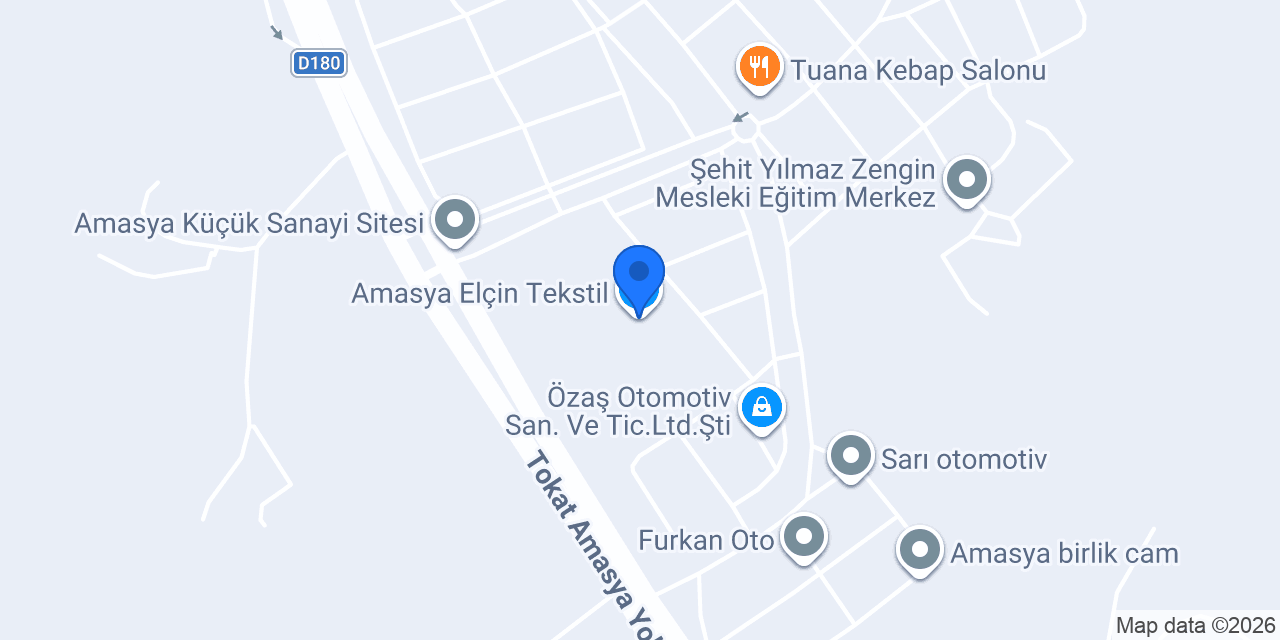 Amasya Elçin Tekstil konumu