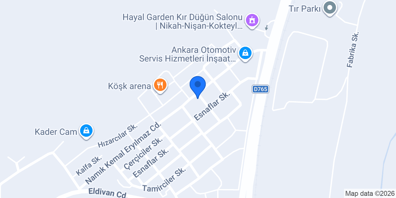 Çankırı ford özel servisi konumu