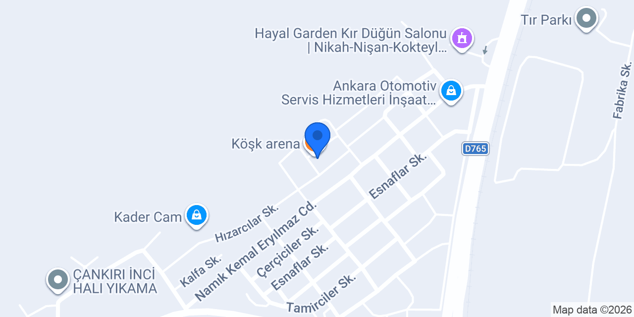 Köşk arena konumu