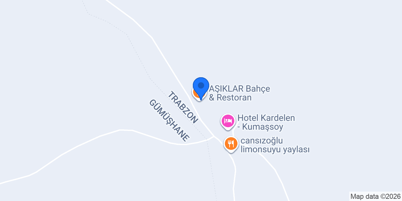 AŞIKLAR Bahçe & Restoran konumu