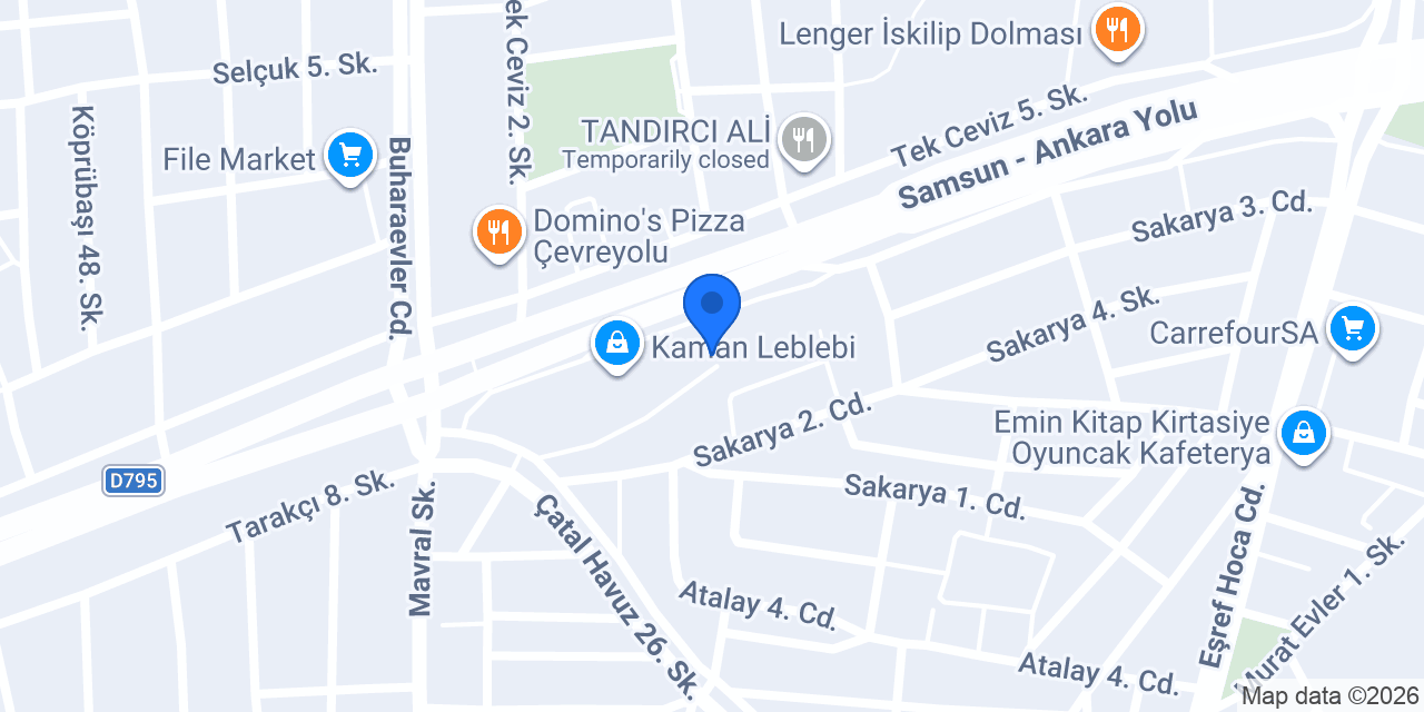 Mavrallar Kuruyemiş konumu