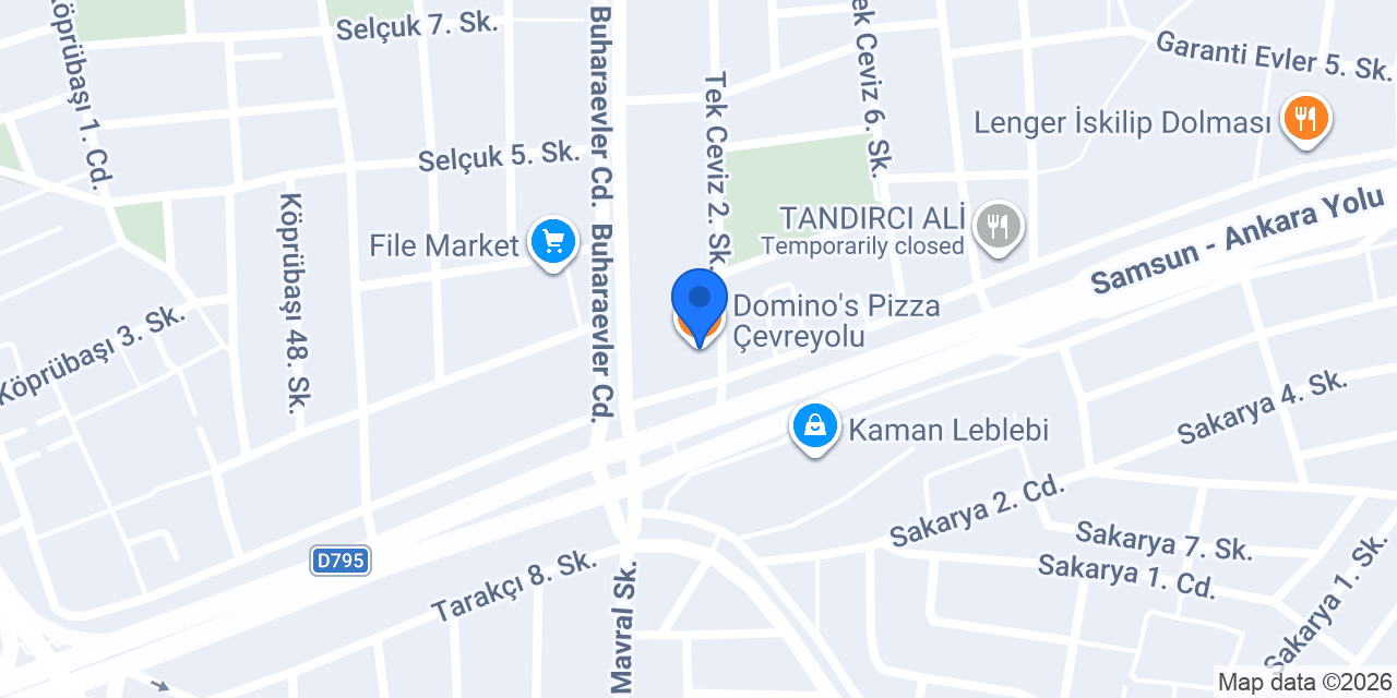 Domino's Pizza Çevreyolu konumu