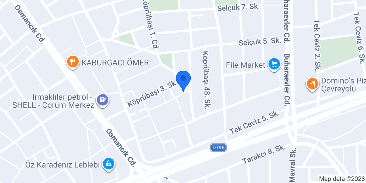 sefa su çorum bayi mertoğlu gıda konumu