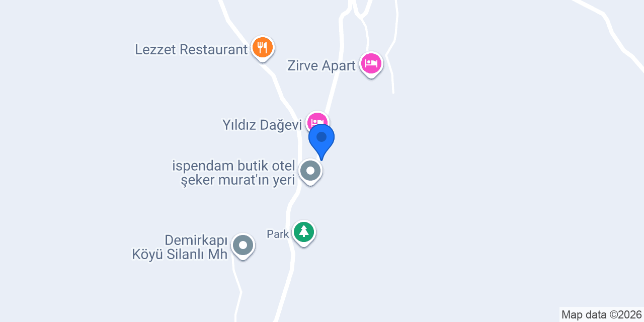 Aslan Dağ Evi konumu