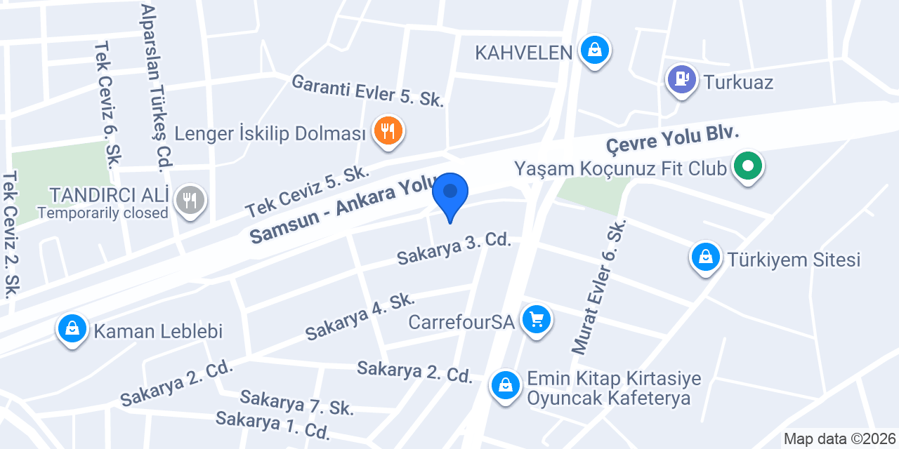 Aya Çiçek Çorum konumu