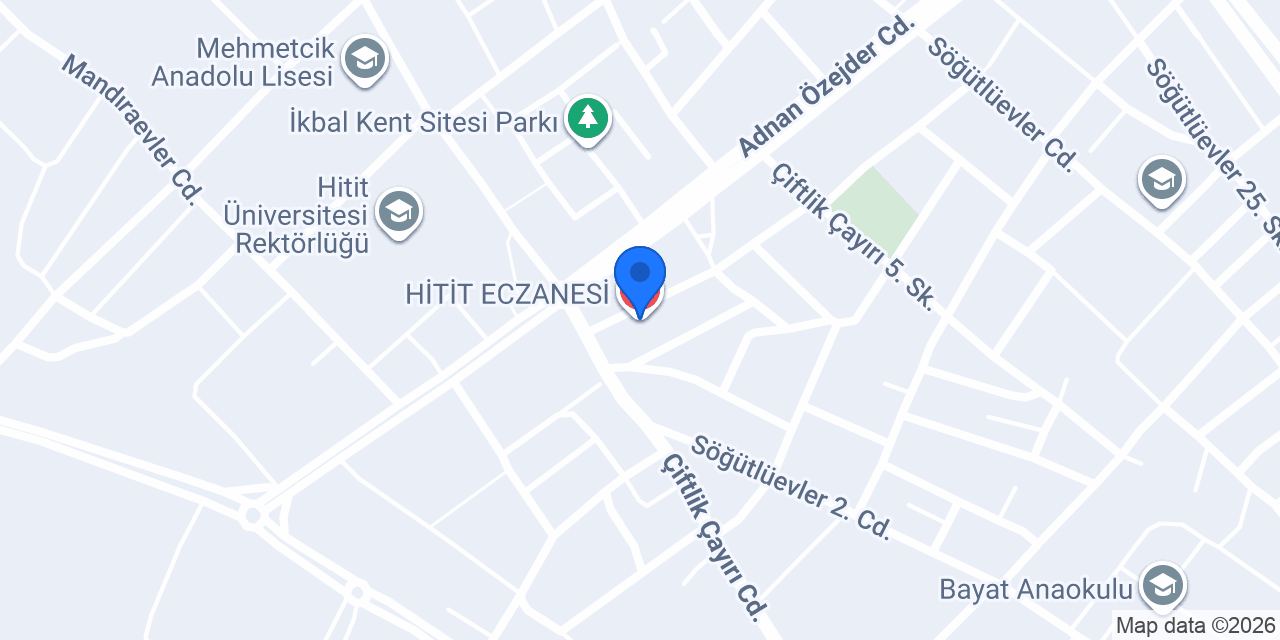 HİTİT ECZANESİ konumu