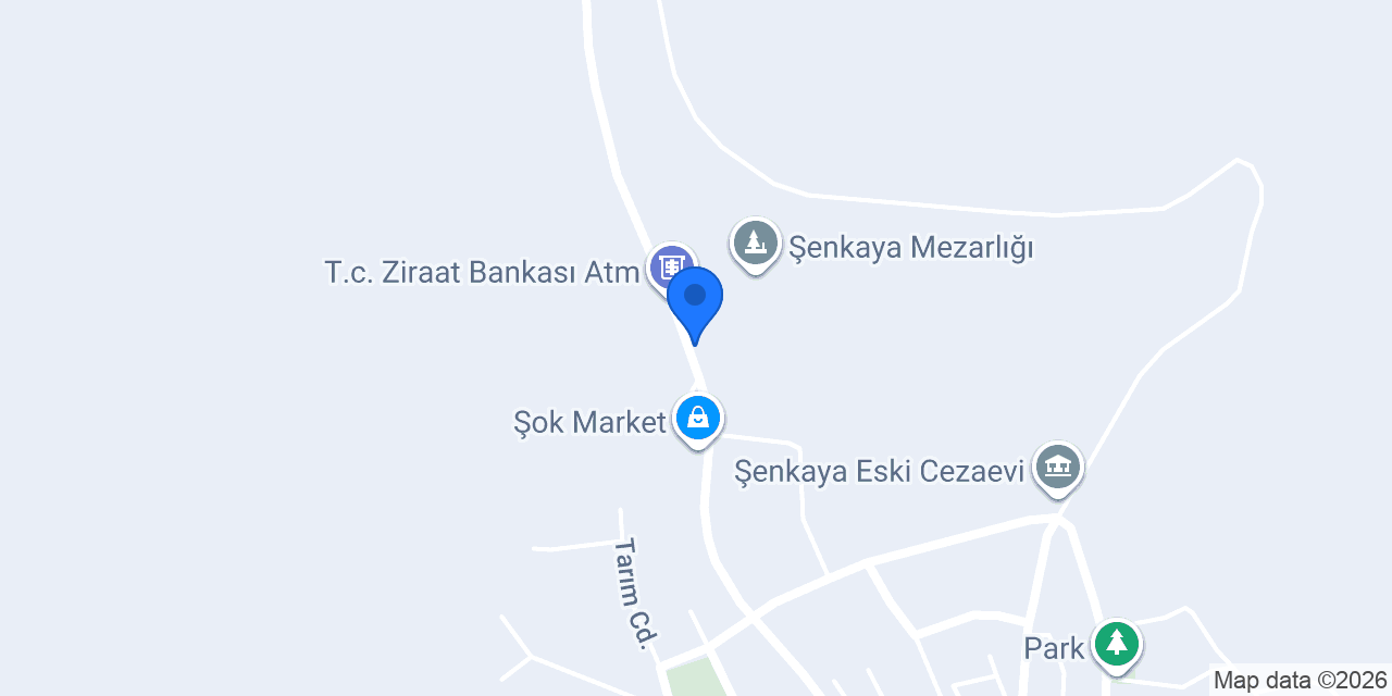 Şenkaya Öğretmenevi konumu