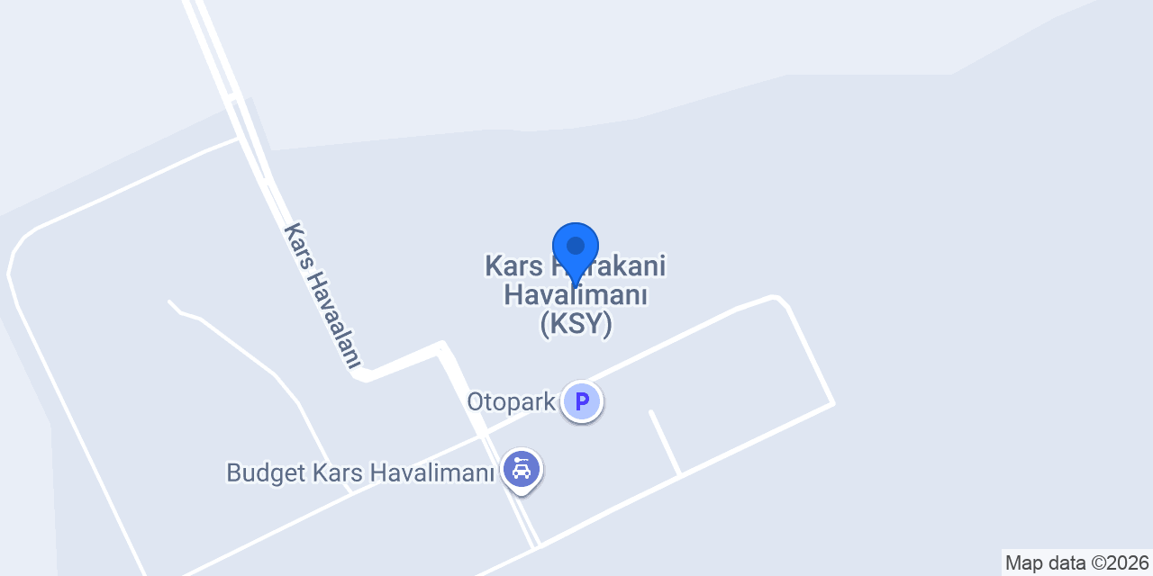 Kars Harakani Havalimanı (KSY) konumu