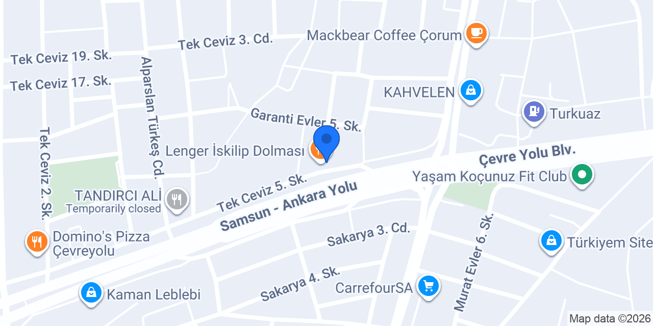 Fiterapi Çorum konumu