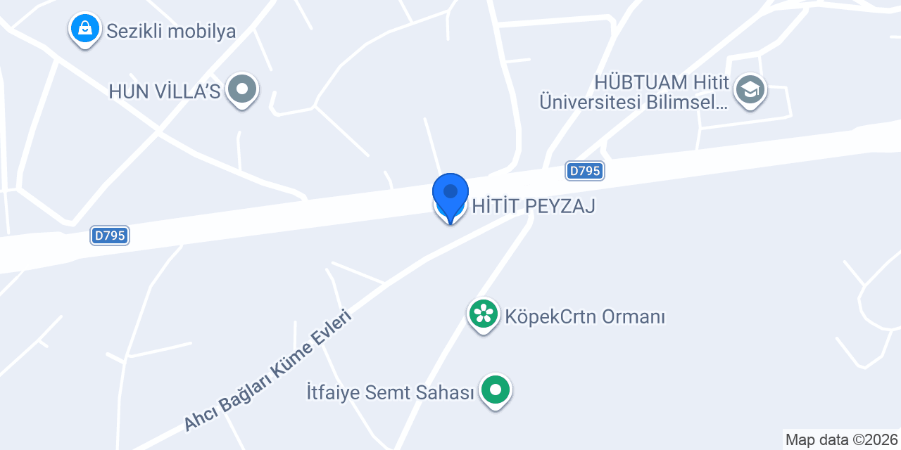 HİTİT PEYZAJ konumu