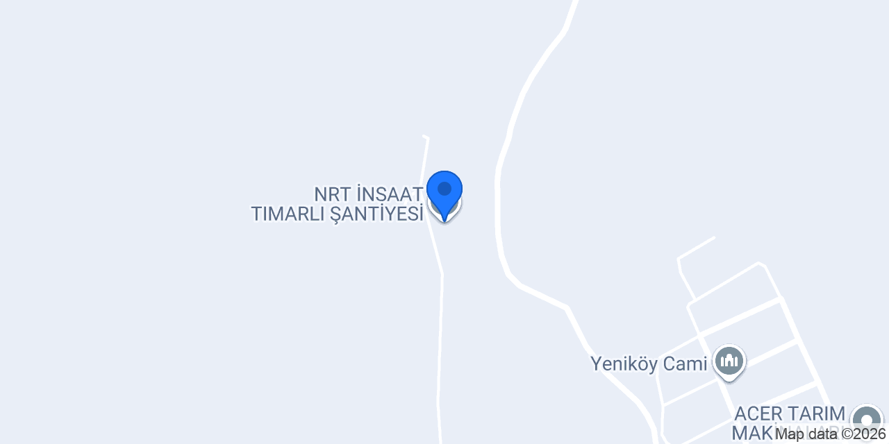 NRT İNŞAAT TIMARLI ŞANTİYESİ konumu