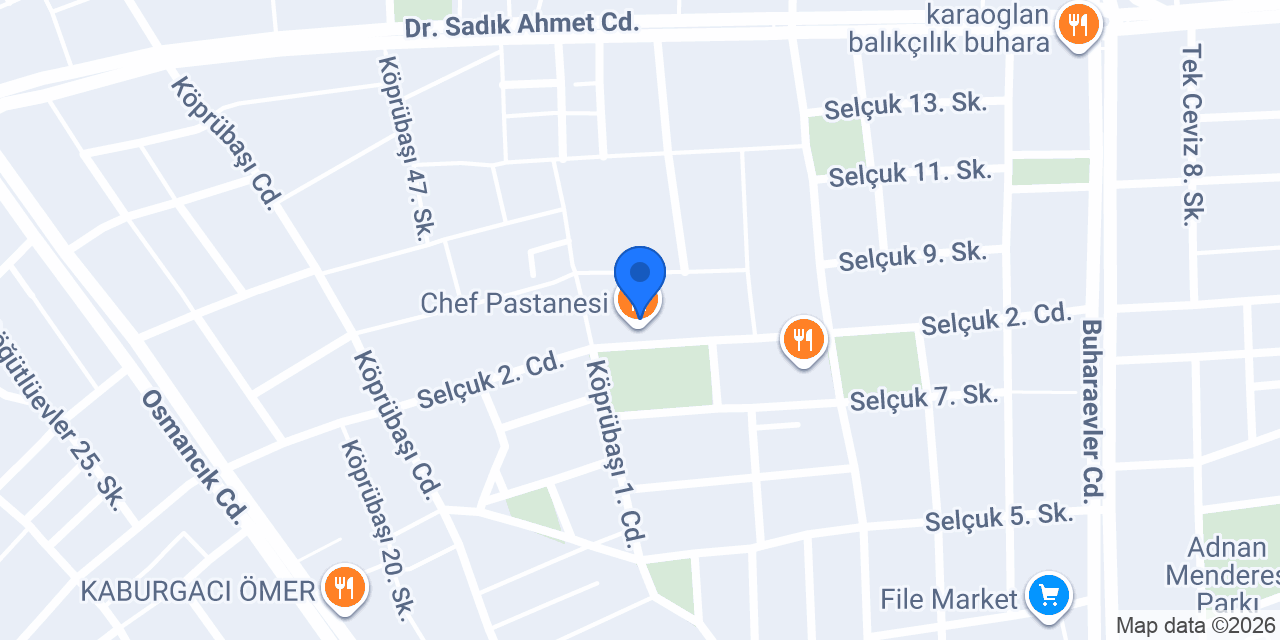 Chef Pastanesi konumu