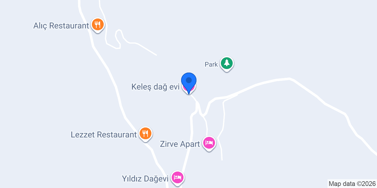 Keleş dağ evi konumu