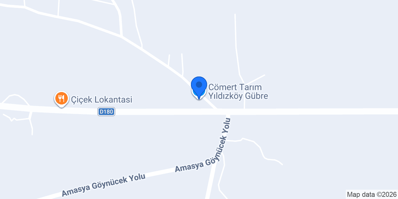 Cömert Tarım Yıldızköy Gübre konumu