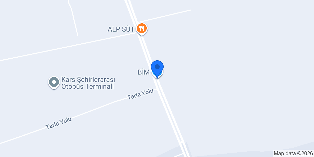 Bülent Börek Kars Yenişehir Şube konumu