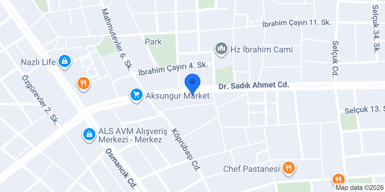 ÖZ BAHARAT VE AKTAR konumu