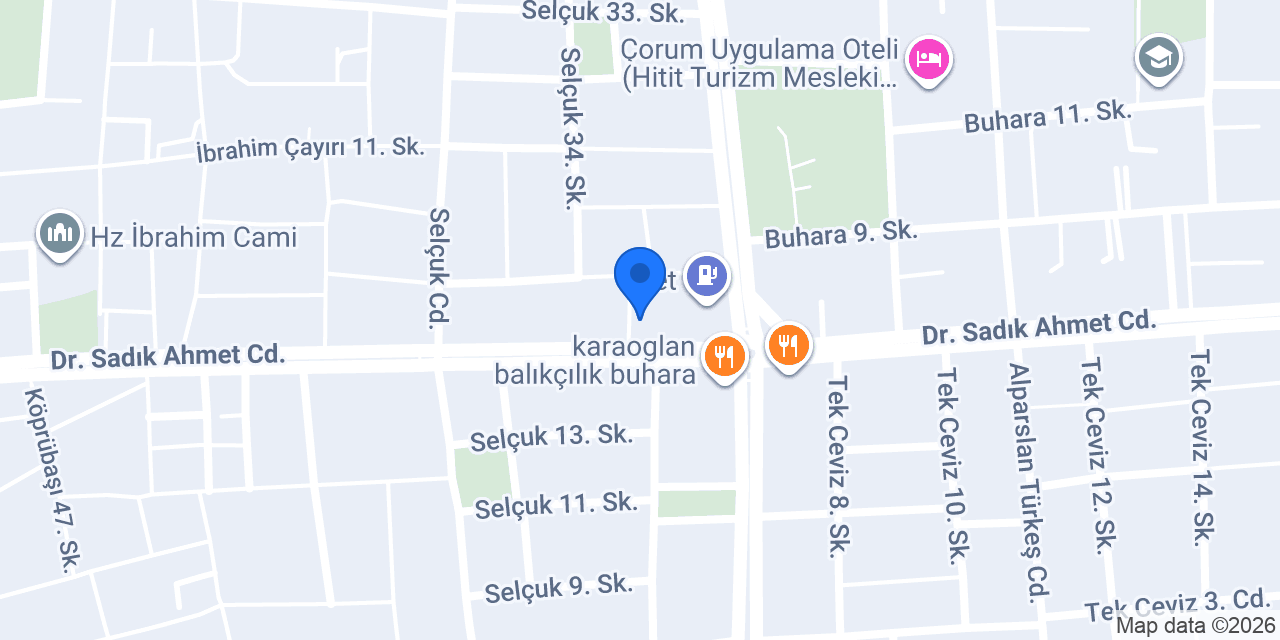 Karşıyaka Çörekçisi Buhara konumu