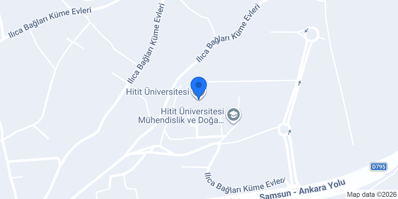 Hitit Üniversitesi konumu