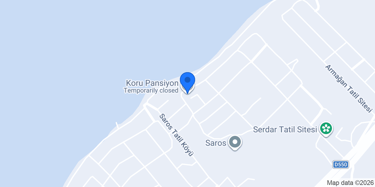 Koru Pansiyon konumu
