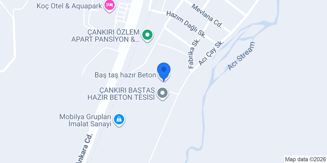 Baş taş hazır Beton konumu