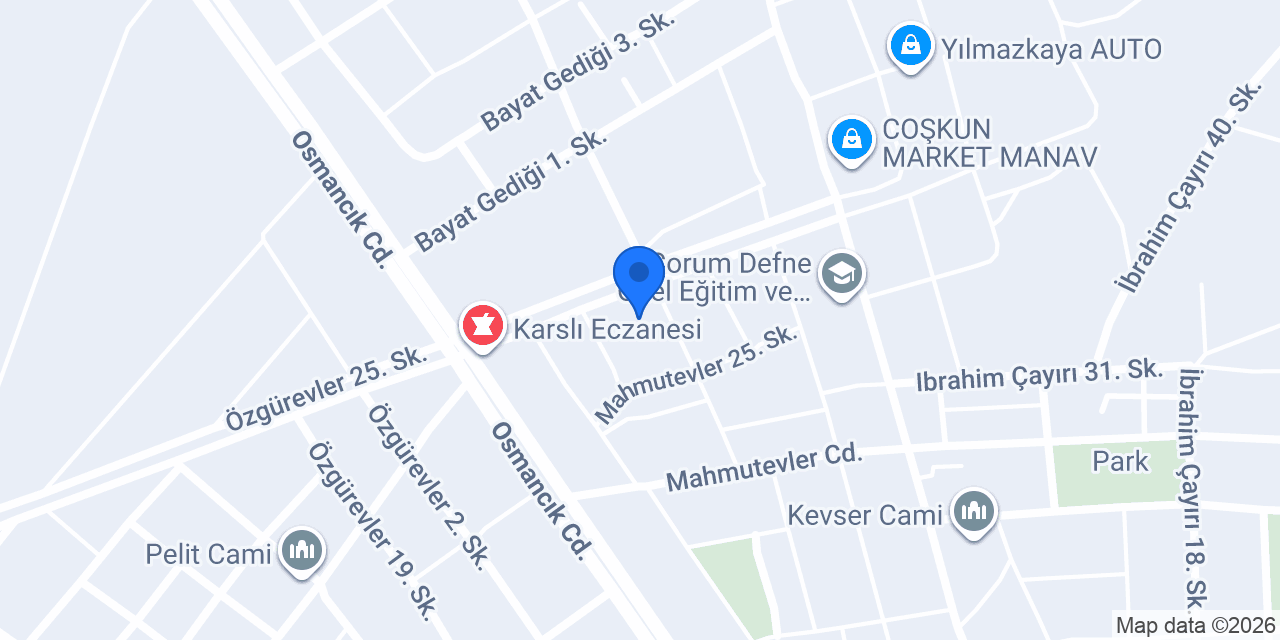 BM Birleşik Mühendislik konumu