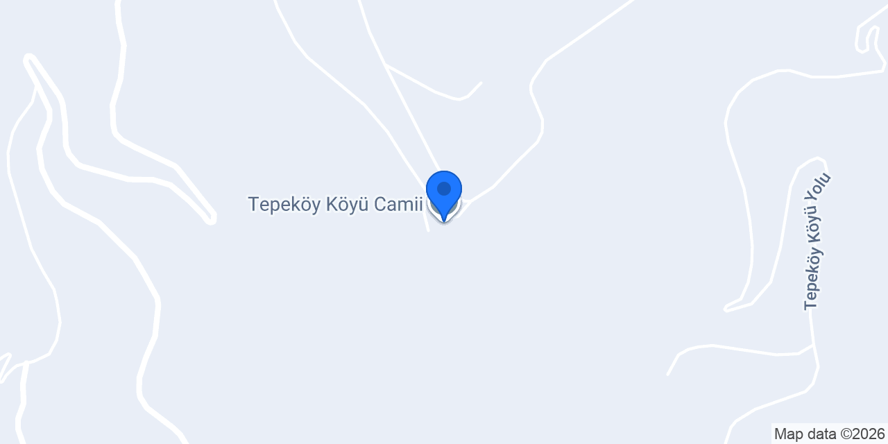 Tepeköy Köyü Camii konumu