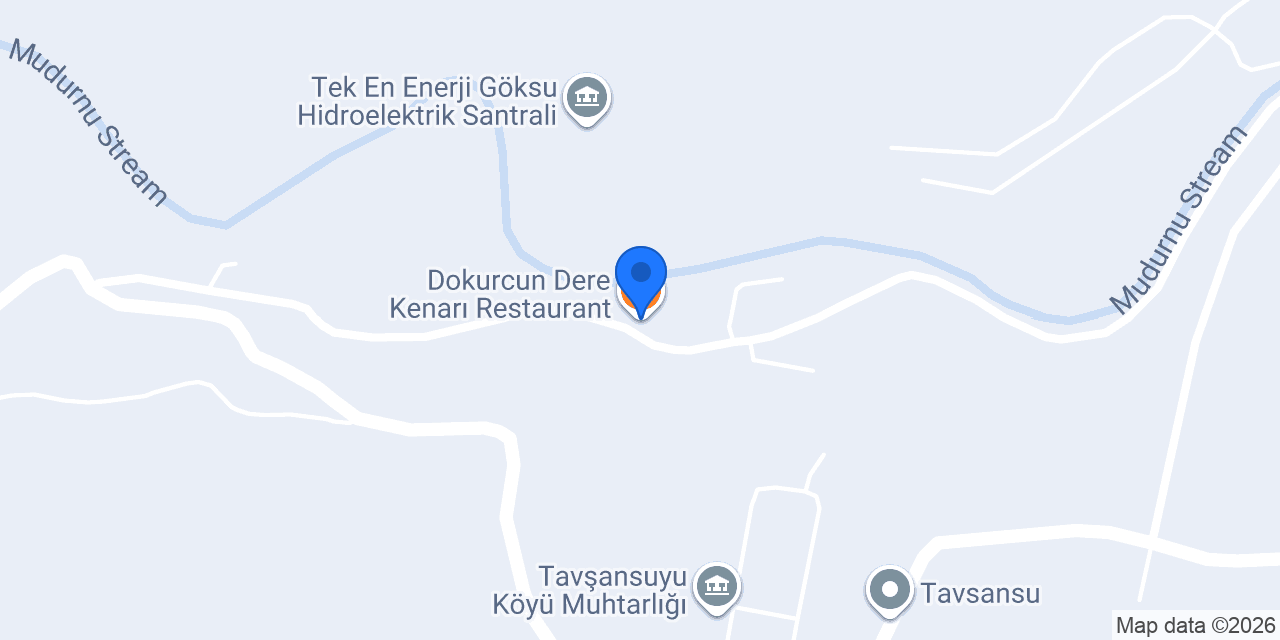 Dokurcun Dere Kenarı Restaurant konumu