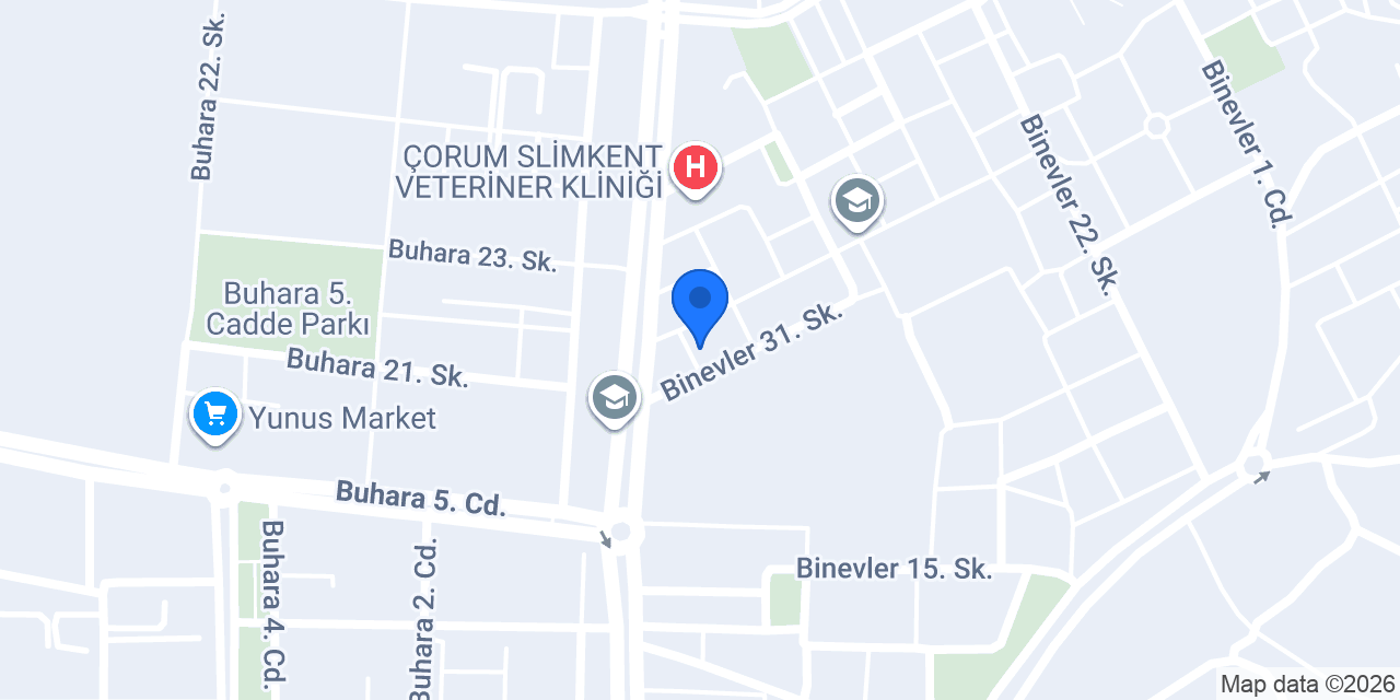 Hayat Veteriner Kliniği konumu