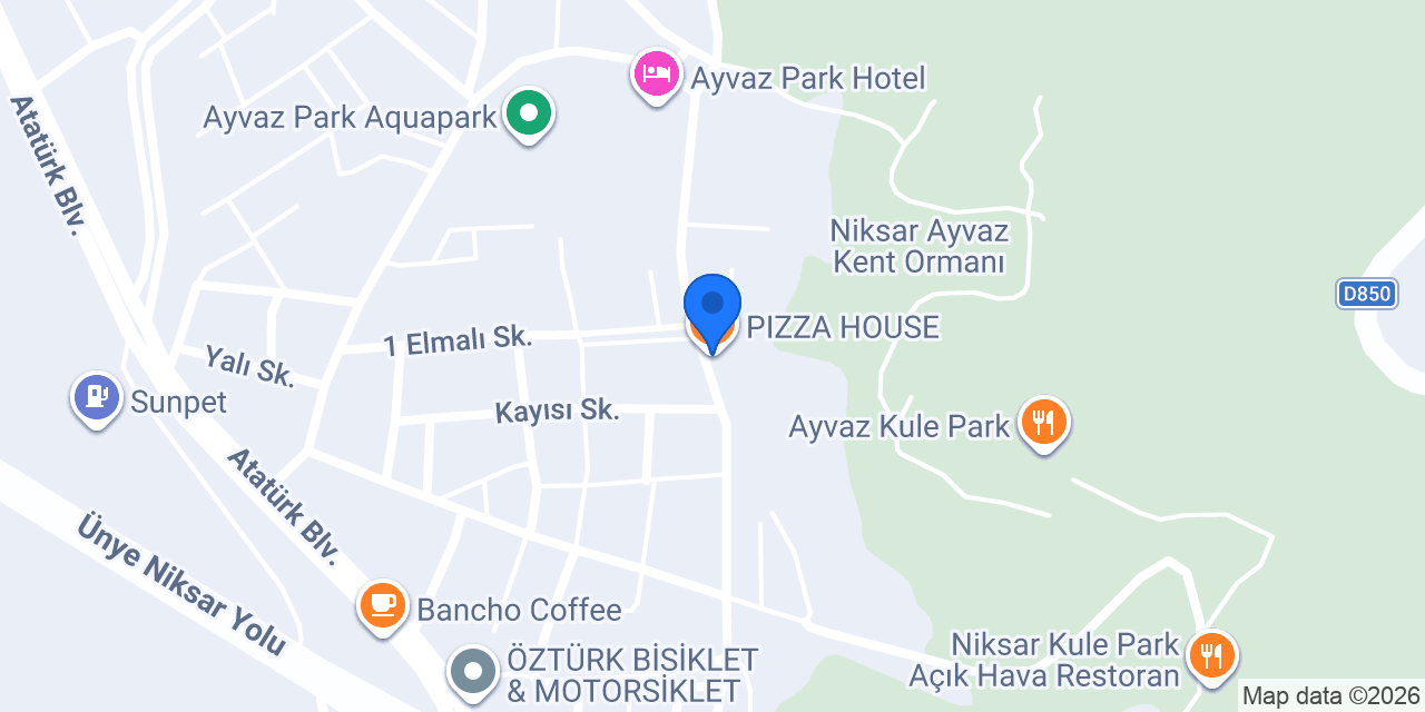 PIZZA HOUSE konumu