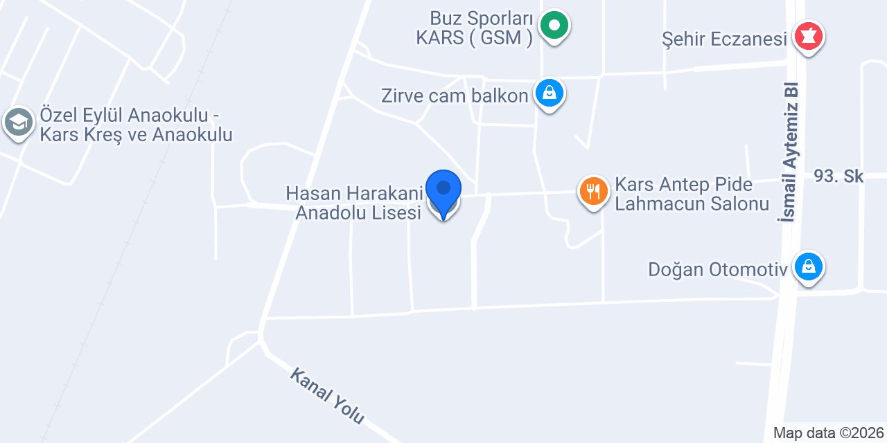 Hasan Harakani Anadolu Lisesi konumu