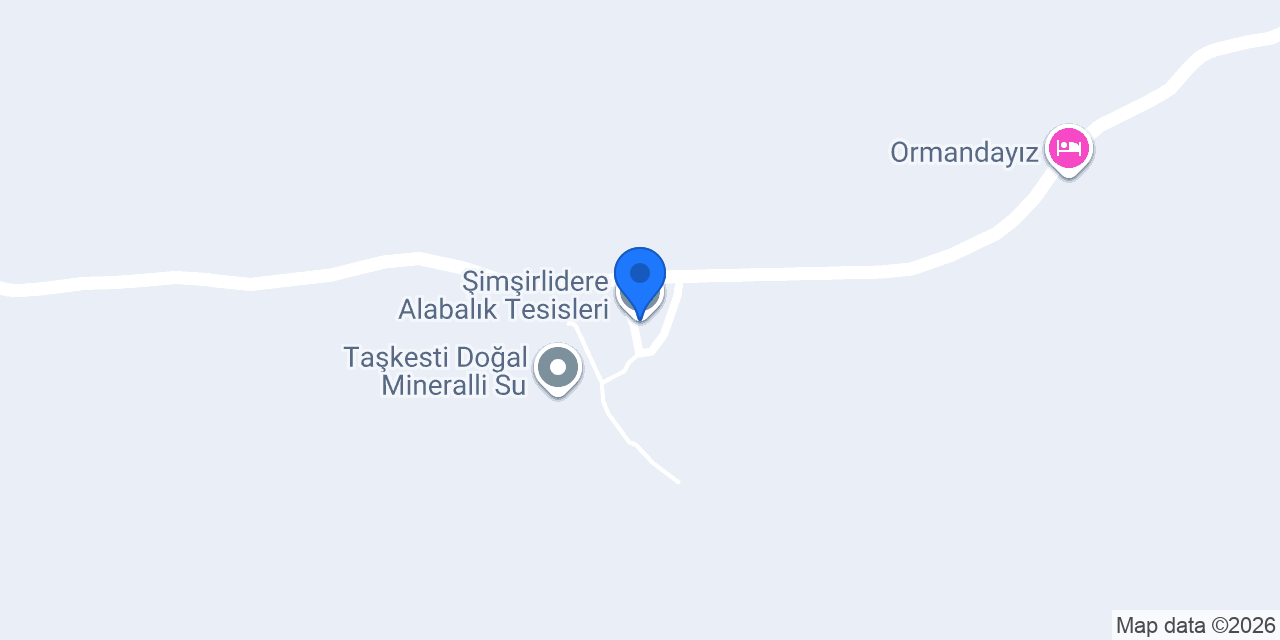 Şimşirlidere Alabalık Tesisleri konumu