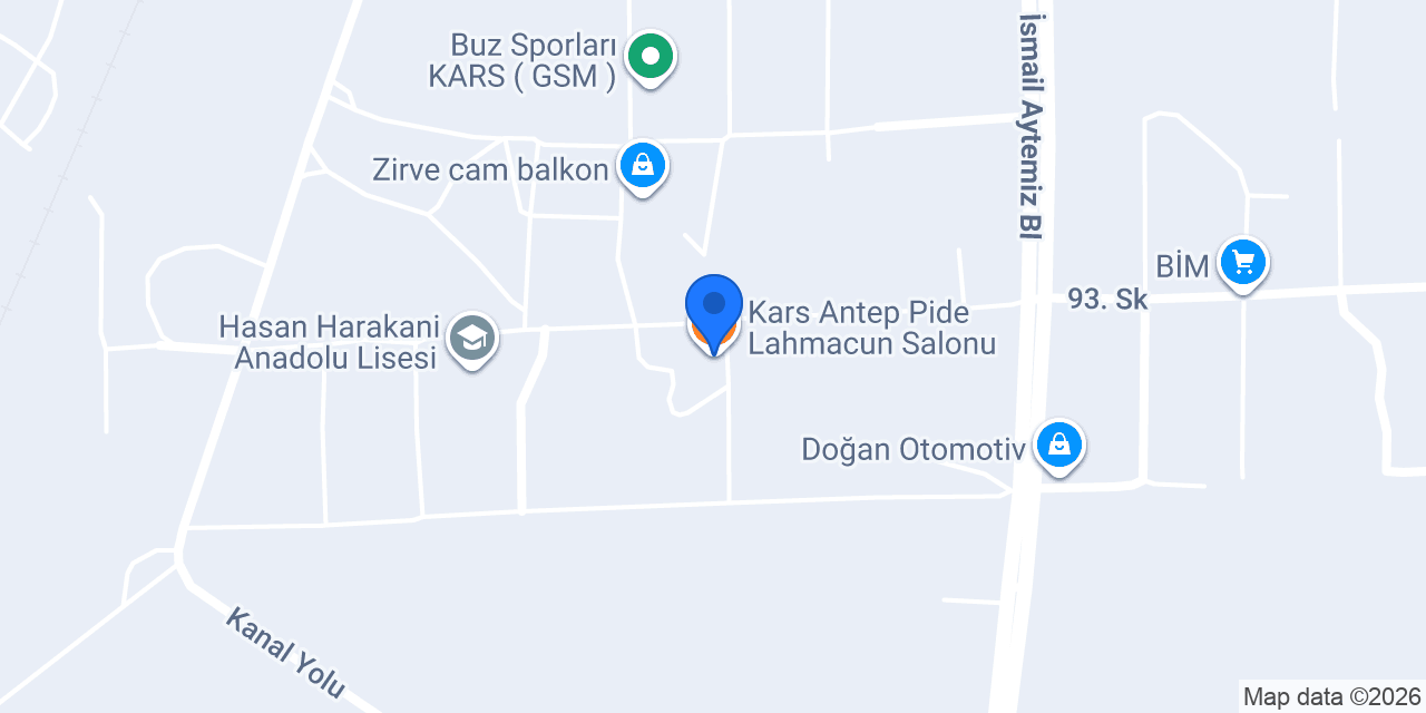 Kars Antep Pide Lahmacun Salonu konumu