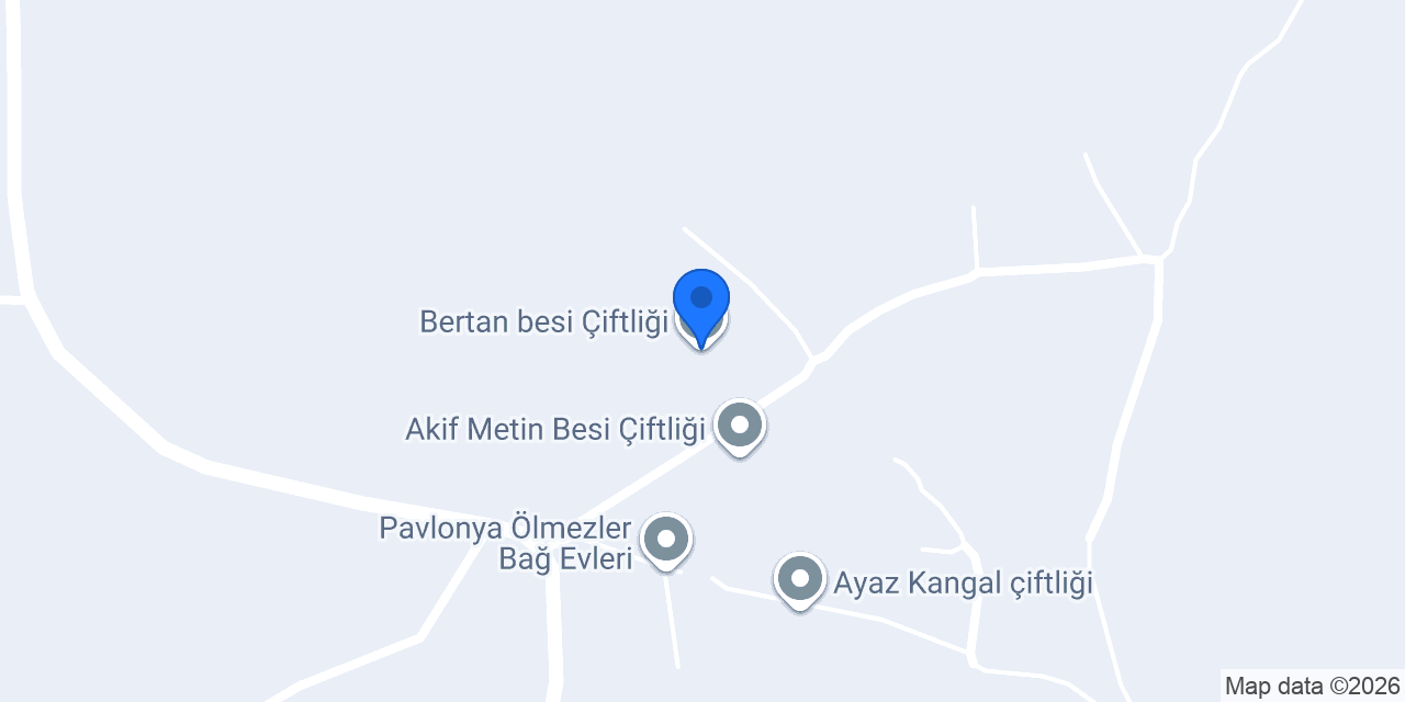 Bertan besi Çiftliği konumu