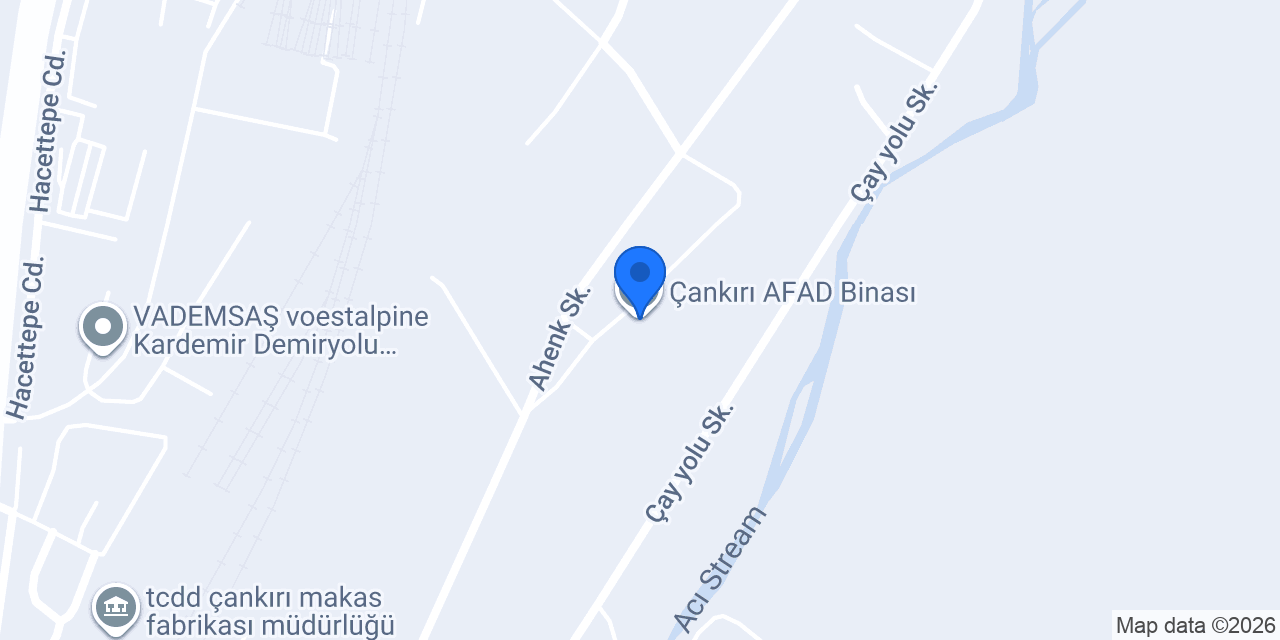 Çankırı AFAD Binası konumu