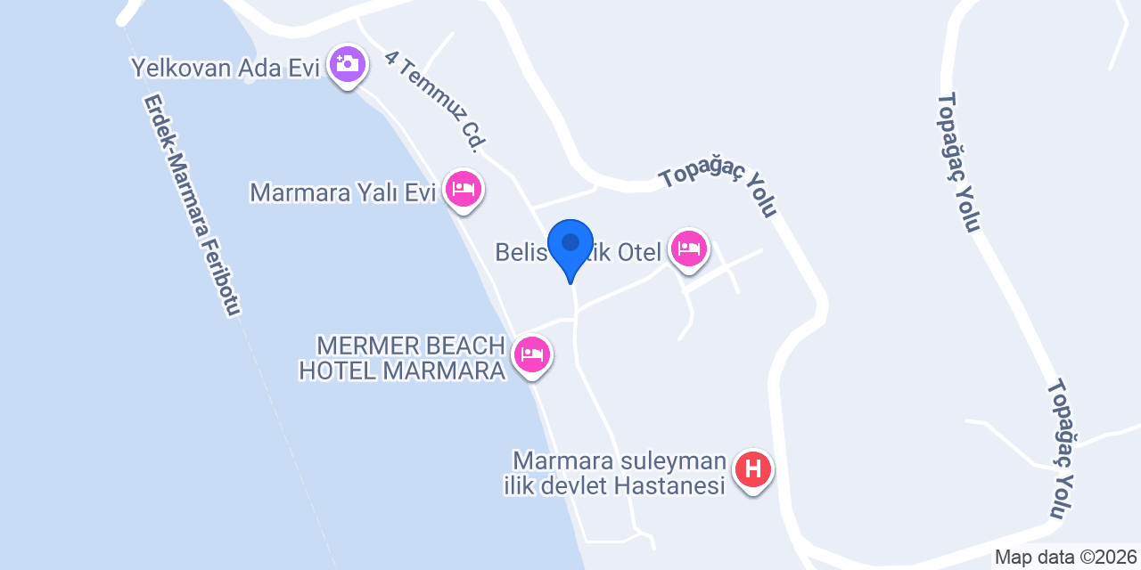Marmada Otel konumu