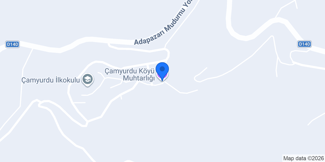 Çamyurdu Köyü Muhtarlığı konumu