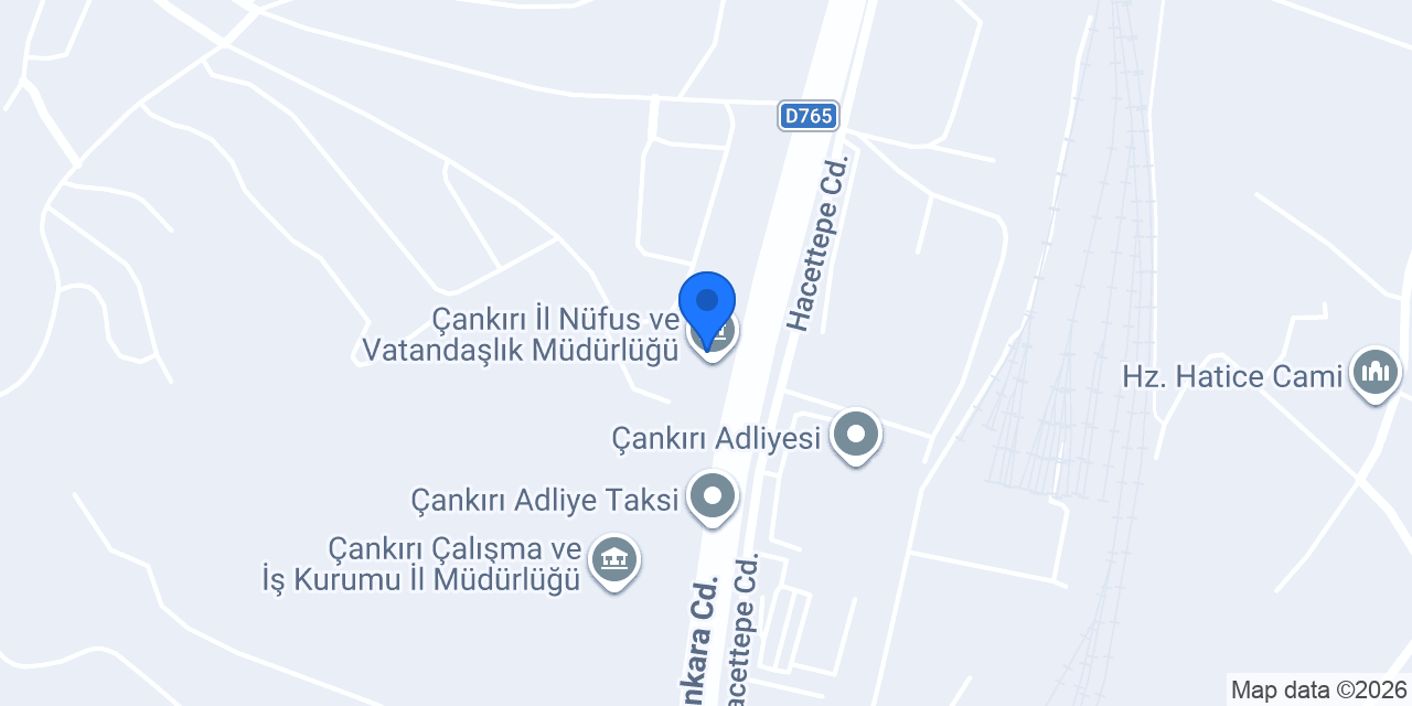 KOSGEB Çankırı Müdürlüğü konumu