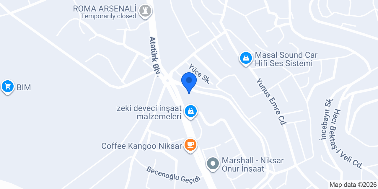 özer inşaat niksar konumu