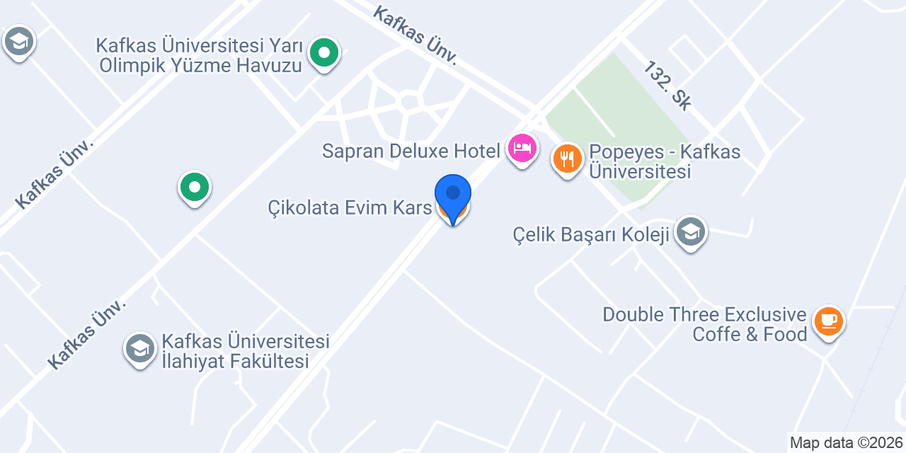 Çikolata Evim Kars konumu