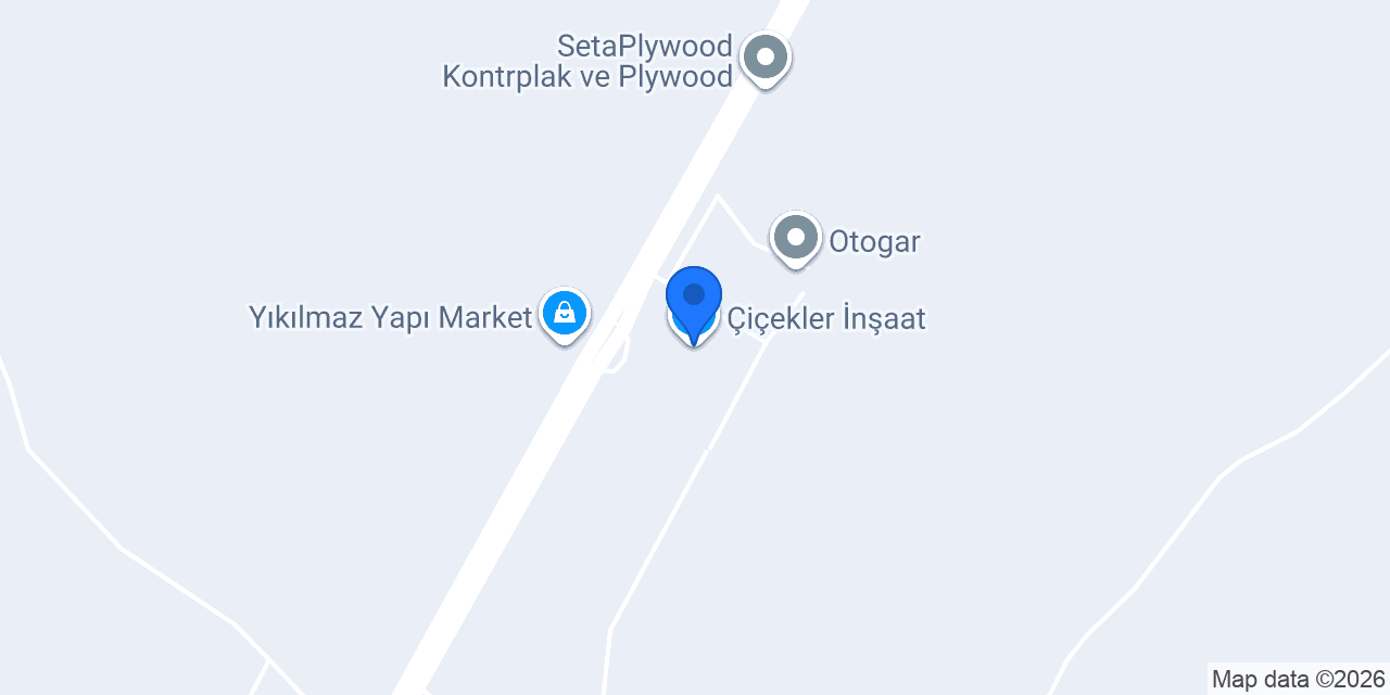 Çiçekler İnşaat konumu