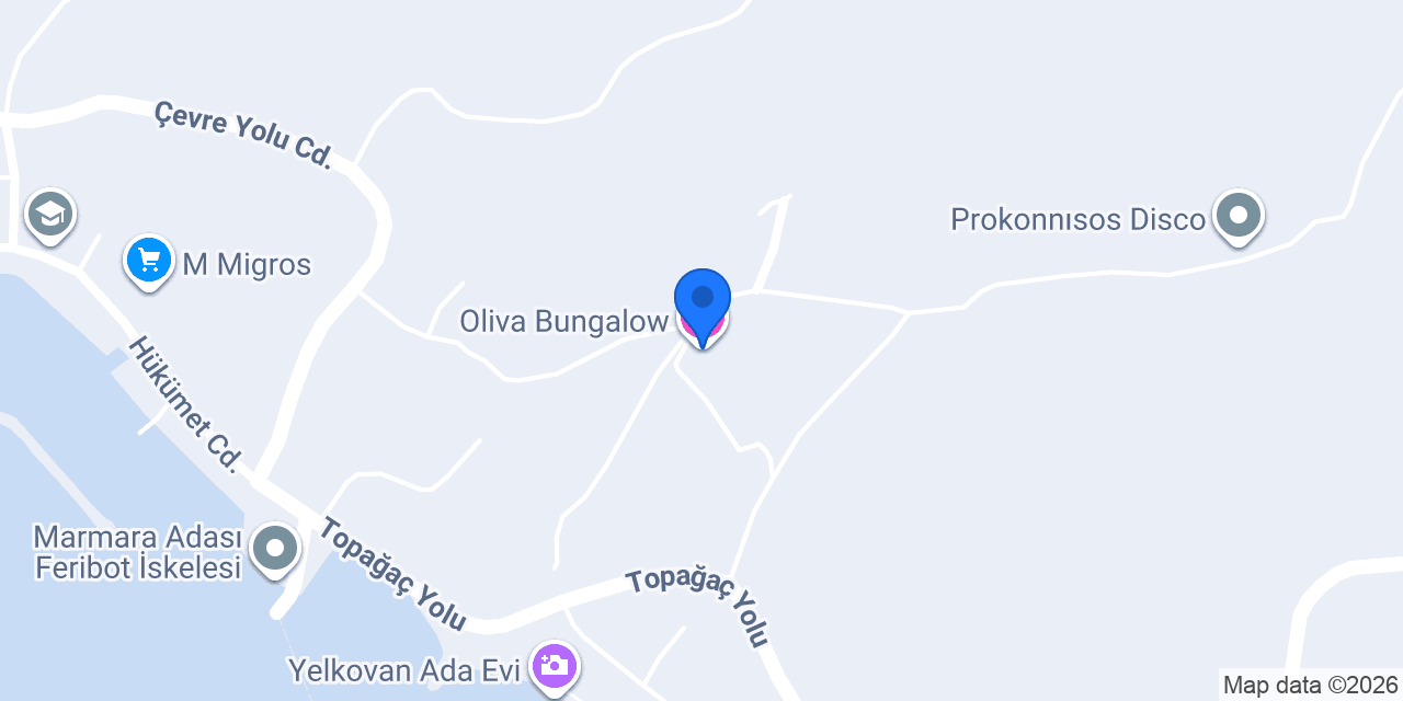 Oliva Bungalow konumu