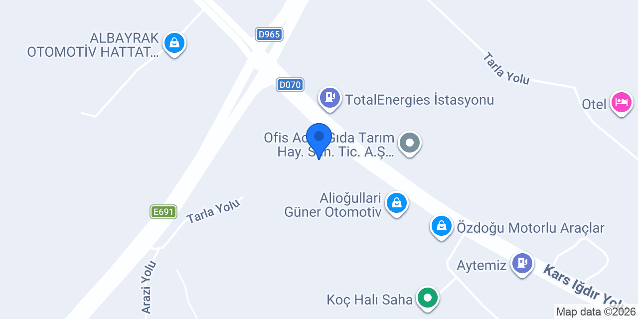 ASİL OTOMOTİV KARS konumu
