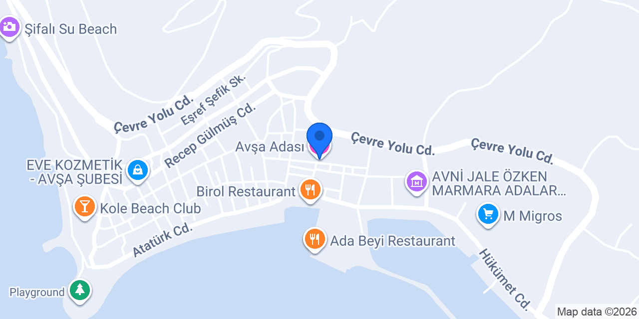 Avşa Adası konumu