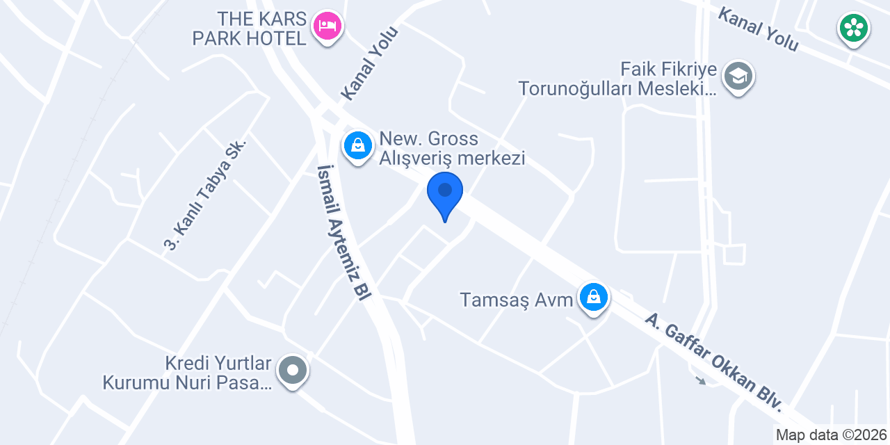 ZİRVE AVM KARS konumu