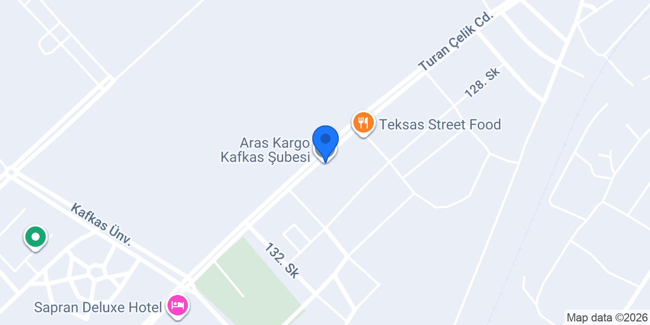 Aras Kargo Kafkas Şubesi konumu