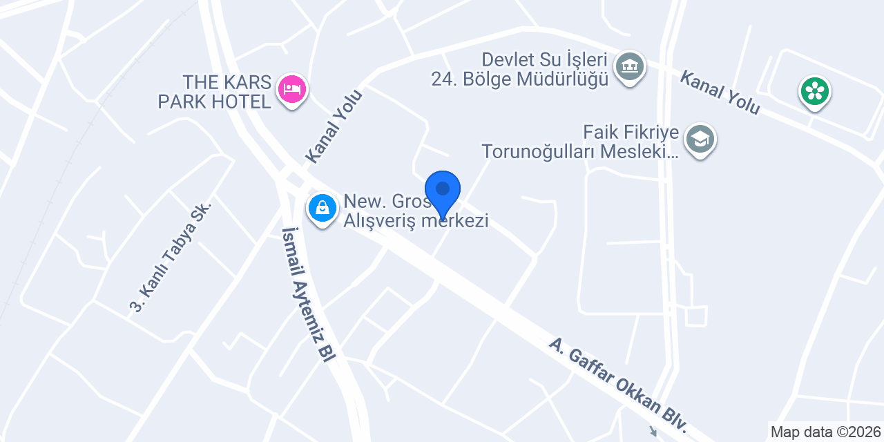 Yeşilay Danışmanlık Merkezi (YEDAM) Kars konumu