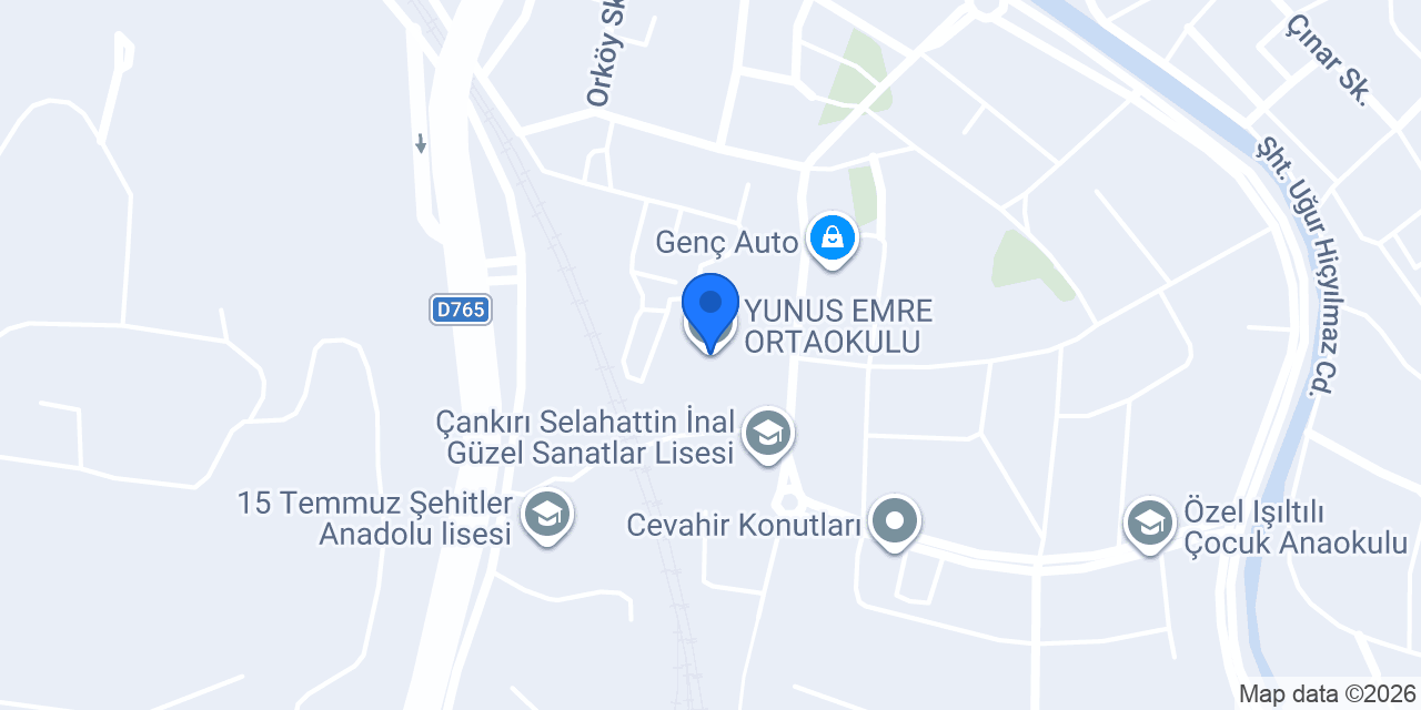 YUNUS EMRE ORTAOKULU konumu