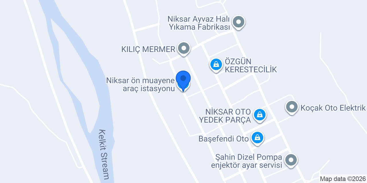 NİKSAR MERMERİT konumu