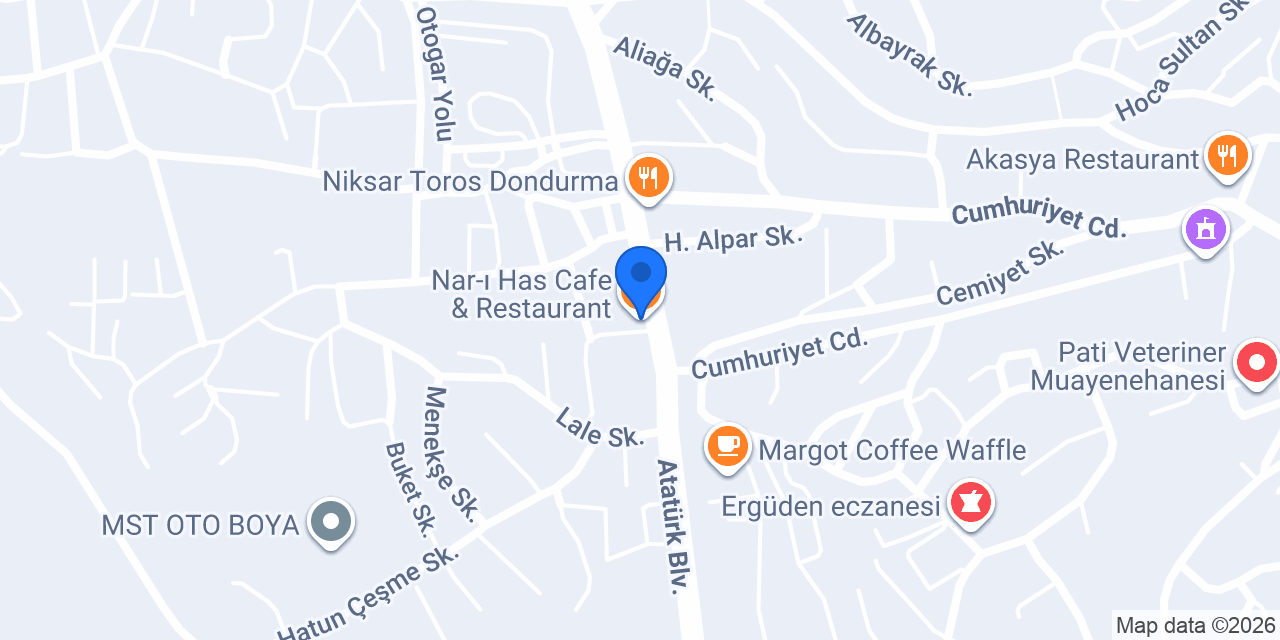 Nar-ı Has Cafe & Restaurant konumu