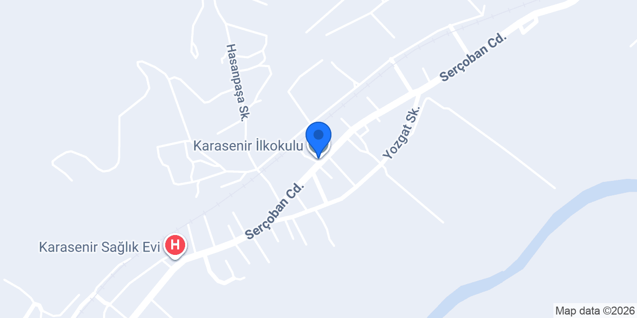 Karasenir İlkokulu konumu